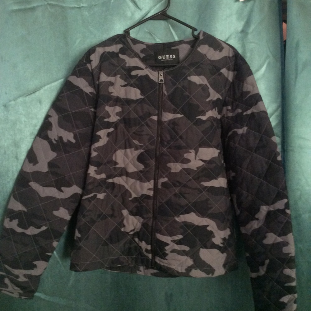 Camo Bomber by GUESS